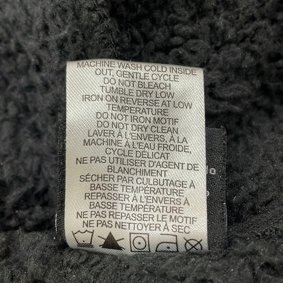 BluenotesxAeropostle RollStones Black Sherpa Hoodie - Picture 7 of 7